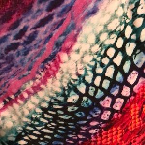 (EUC) Torn by Ronny Kobo rainbow print knit skirt